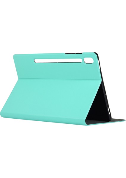 Pu Deri Tpu Arka Standı Akıllı Samsung Galaxy Tab S7 11.0 T870 T875 S8 CYAN Tablet Kılıfı (Yurt Dışından)