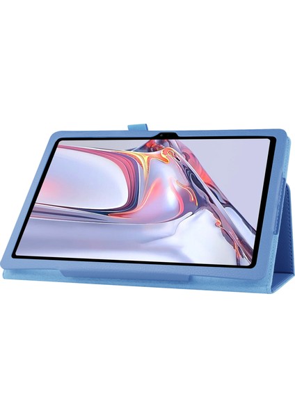Samsung Galaxy Tab A7 10.4 (2022 2020) Stand Telefon Litchi Dokulu Deri Tablet Kılıfı (Yurt Dışından)
