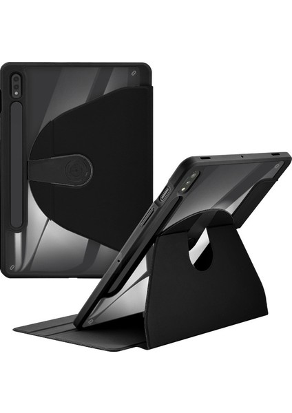 Samsung Galaxy Tab S9 tab S9 Fe Pc Tpu Pu Deri Standlı Tablet Kılıfı (Yurt Dışından)