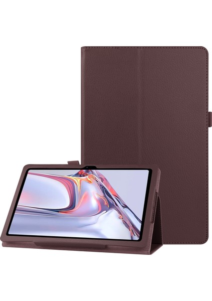 Samsung Galaxy Tab A7 10.4 (2022 2020) Stand Telefon Litchi Dokulu Deri Tablet Kılıfı (Yurt Dışından)