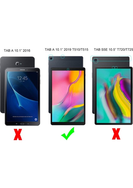 Şeffaf Yumuşak Tpu Jel Samsung Galaxy Tab A 10.1 (2019) SM T515 Kaymaz Iç Tablet Kılıfı (Yurt Dışından)