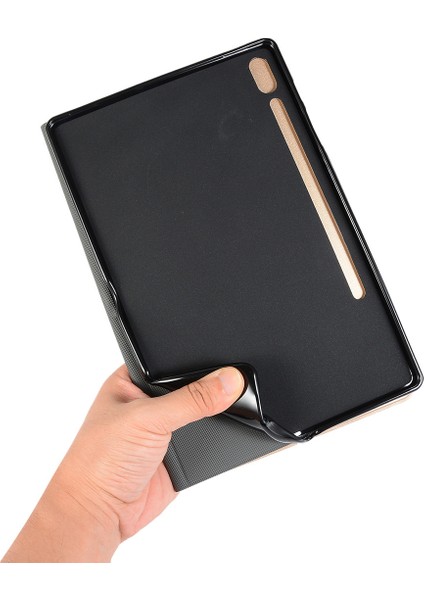 Pu Deri Tpu Arka Standı Akıllı Samsung Galaxy Tab S7 11.0 T870 T875 S8 SIYAH Tablet Kılıfı (Yurt Dışından)