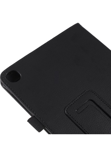 Deri Standı Koruyucu Samsung Galaxy Tab A 10.1 (2019) SM T510 SM T515 SIYAH Tablet Kılıfı (Yurt Dışından)