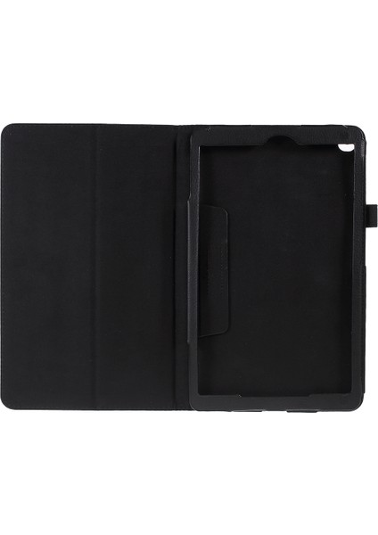 Deri Standı Koruyucu Samsung Galaxy Tab A 10.1 (2019) SM T510 SM T515 SIYAH Tablet Kılıfı (Yurt Dışından)