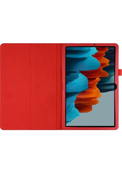 Litchi Deri Deri Standlı Samsung Galaxy Tab S7 T870 T875 S8 Tablet Kılıfı (Yurt Dışından)