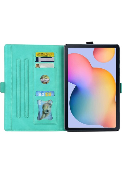 Samsung Galaxy Tab S6 Lite (2020 2022 2024) Pu Deri Standlı Kart Tutucu Tablet Kılıfı (Yurt Dışından)