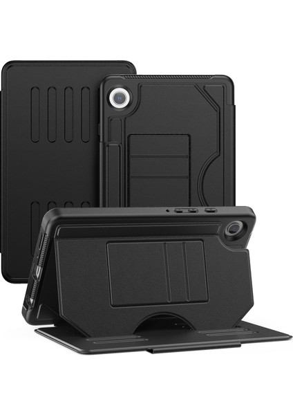 Samsung Galaxy Tab A9 SM X210 X216 X218 5 Seviyeli Stand Kalem Yuvası Tablet Kılıfı (Yurt Dışından)