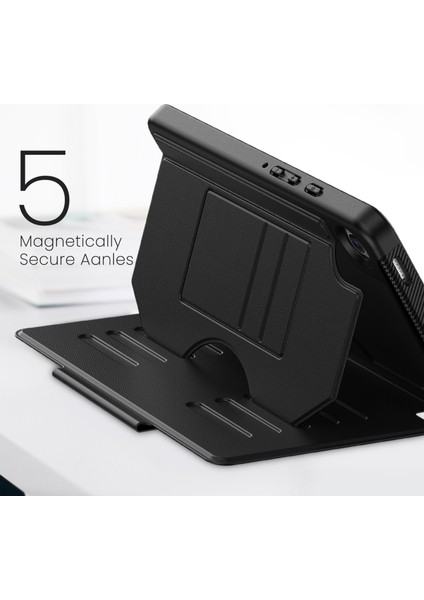 Samsung Galaxy Tab A9 SM X210 X216 X218 5 Seviyeli Stand Kalem Yuvası Tablet Kılıfı (Yurt Dışından)