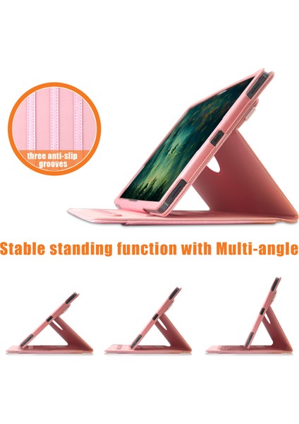 Samsung Galaxy Tab S7 Fe T736 S7 S8 S9 X810 S9 FE X610 Döner Stand Deri Tablet Kılıfı (Yurt Dışından)