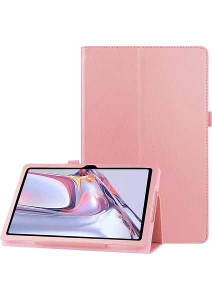 Samsung Galaxy Tab A7 10.4 (2022 2020) Stand Telefon Litchi Dokulu Deri Tablet Kılıfı (Yurt Dışından)