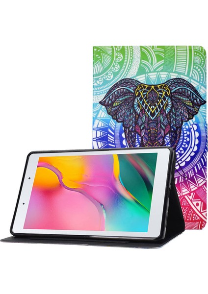 Samsung Galaxy Tab A 8.0 (2019) SM T290 (WI FI) SM T295 (Lte) Manyetik Kapatma Standlı kart Yuvalı Koruyucu Tablet Kılıfı (Yurt Dışından)