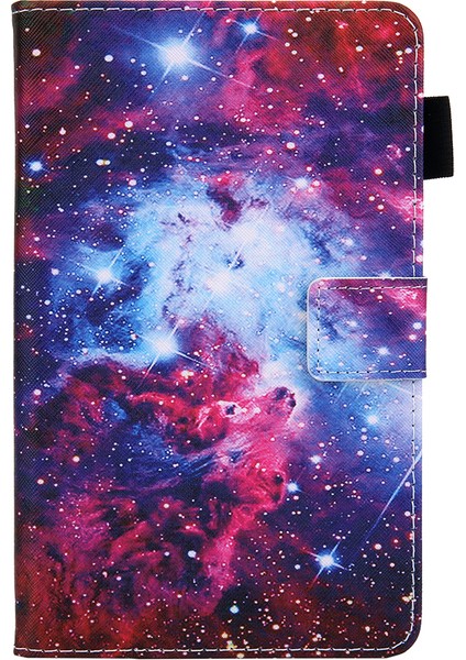Desen Baskı Standı Deri Koruyucu Samsung Galaxy Tab A7 Lite 8.7 (2021) T220 T225 UNIVERSE Tablet Kılıfı (Yurt Dışından)