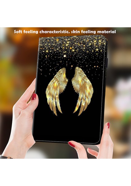 Samsung Galaxy Tab S9 s9 Fe Desen Baskı Stand Fonksiyonlu Pu Deri Kanatlar Tablet Kılıfı (Yurt Dışından) indirimleri