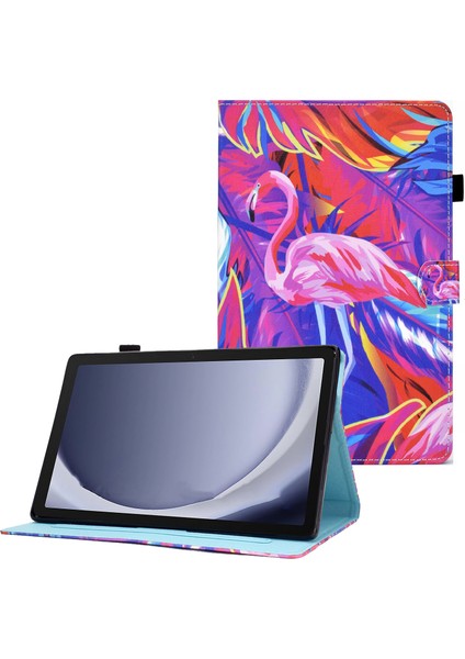Samsung Galaxy Tab A9 A7 Pu Deri Kart Tutucu Kuş Tablet Kılıfı (Yurt Dışından)