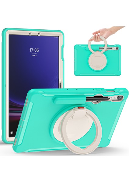 Seashell Digital Samsung Galaxy Tab S9 Fe s7 T870 S8 X700 S9 X710 Kalem Yuvası Nane Tablet Kılıfı (Yurt Dışından)