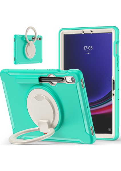 Seashell Digital Samsung Galaxy Tab S9 Fe s7 T870 S8 X700 S9 X710 Kalem Yuvası Nane Tablet Kılıfı (Yurt Dışından)