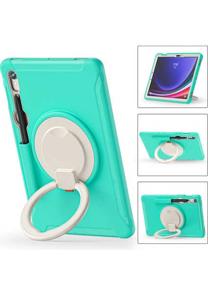 Seashell Digital Samsung Galaxy Tab S9 Fe s7 T870 S8 X700 S9 X710 Kalem Yuvası Nane Tablet Kılıfı (Yurt Dışından)