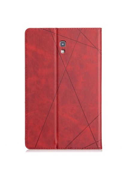 Geometrik Desen Standı Deri Akıllı Samsung Galaxy Tab A 10.5 (2018) T590 T595 Tablet Kılıfı (Yurt Dışından)