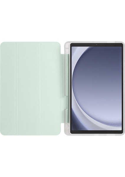 Samsung Galaxy Tab A9 Üç Katlı Deri Kalem Yuvası Standı Tablet Kılıfı (Yurt Dışından)