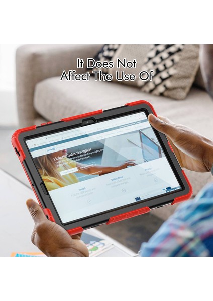 Samsung Galaxy Tab S8 Wi Fi 12 4 Inç (2022) Omuz Askısı mlı Pc Silikon Pet Ekran Koruyucu Destek Standlı Tablet Kılıfı (Yurt Dışından) fırsatları