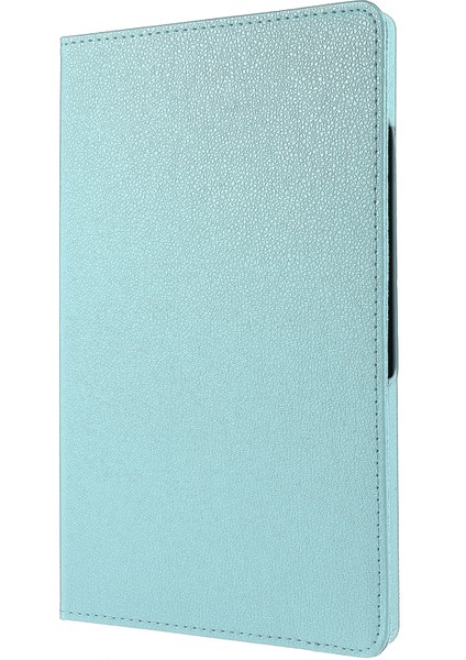 Samsung Galaxy Tab A8 10.5 (2021) Litchi Texture Pu Deri 360 Derece Dönebilen Standlı Koruyucu Elastik Bantlı Tablet Kılıfı (Yurt Dışından)