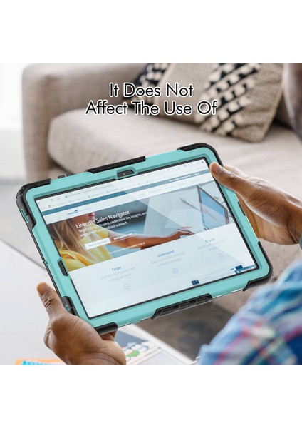 Samsung Galaxy Tab S8 Wi Fi 12 4 Inç (2022) Omuz Askısı mlı Pc Silikon Pet Ekran Koruyucu Kickstand Tablet Kılıfı (Yurt Dışından) fırsatları