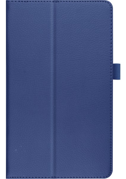 Hafif İnce Litchi Doku Pu Deri Folyo Samsung Galaxy Tab A7 Lite 8.7 Inç Standı Tablet Kılıfı (Yurt Dışından)
