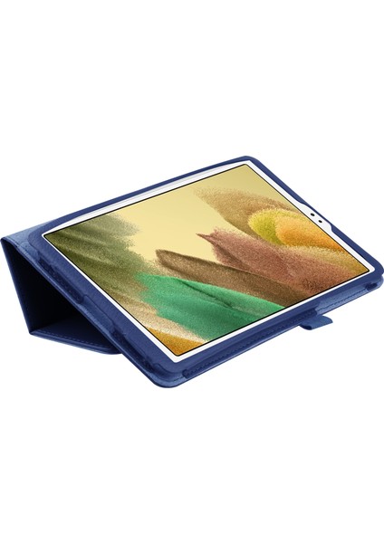 Hafif İnce Litchi Doku Pu Deri Folyo Samsung Galaxy Tab A7 Lite 8.7 Inç Standı Tablet Kılıfı (Yurt Dışından)
