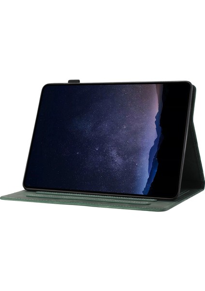 Samsung Galaxy Tab A 10.1 (2016) T580 Kart Tutucu Yapı Taşları Baskılı Tablet Kılıfı (Yurt Dışından)