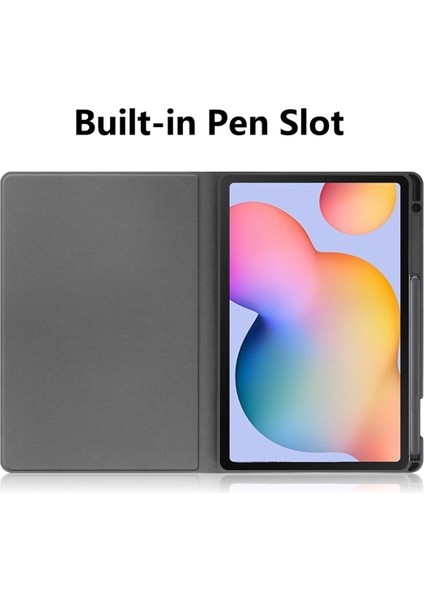 Galaxy Tab S6 Lite (2020) P615 P610 (2022 2024) Pu Tpu Standı Kalem Yuvası Tablet Kılıfı (Yurt Dışından)