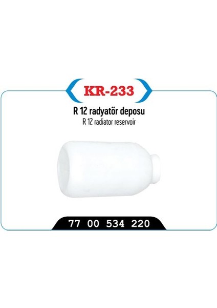 Radyatör Ek Su Deposu Radyatör Ek Depo Plastık R12 Genleşme Kavanozu R12
