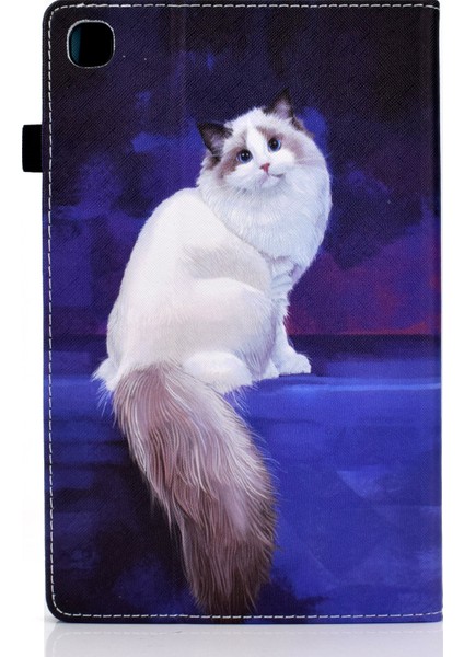 Elastik Bant Desen Baskı Standı Kart Tutucu Samsung Galaxy Tab A7 Lite 8.7 Inç SM T220 (WI FI) SM T225 CAT Tablet Kılıfı (Yurt Dışından) indirimleri