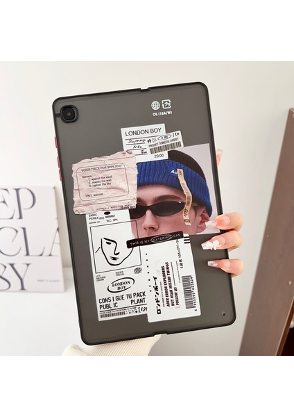 Samsung Galaxy Tab S6 Lite (2020 2022 2024) P610 P615 Desen Baskı Güneş Gözlüğü Adam Tablet Kılıfı (Yurt Dışından)