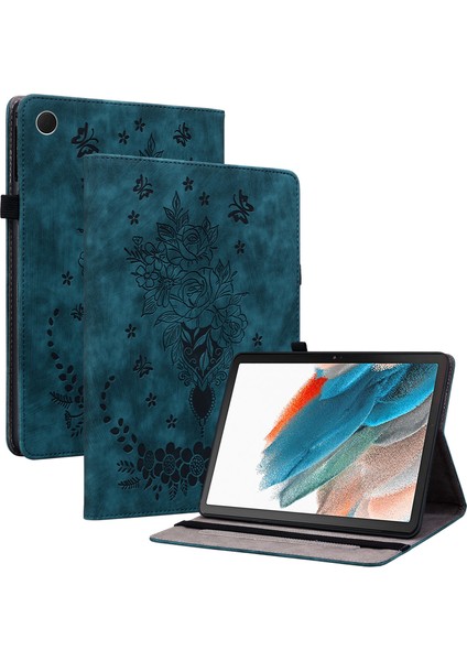 Samsung Galaxy Tab A9 Pu Deri Künye Kart Tutucu Tablet Kılıfı (Yurt Dışından)