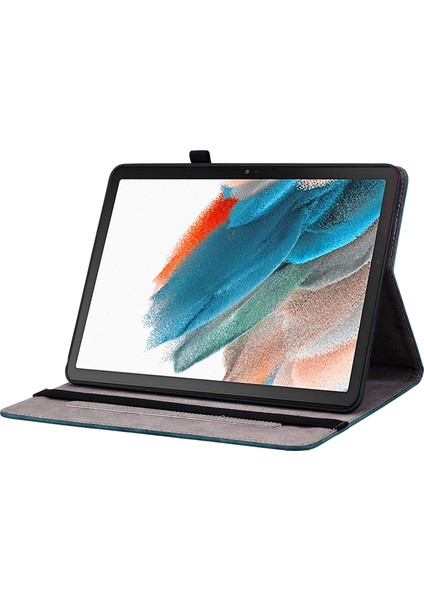 Samsung Galaxy Tab A9 Pu Deri Künye Kart Tutucu Tablet Kılıfı (Yurt Dışından)