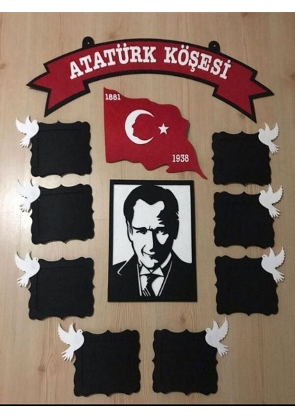 Atatürk Köşesi Keçeden Yapılmış Pano