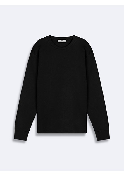 Mıhele New Sıfır Yaka Uzun Kollu Regular Fit Sweatshırt 1125860676089