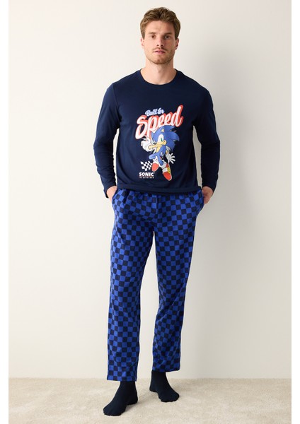 Sonic Çok Renkli Pantolon Pijama Takımı