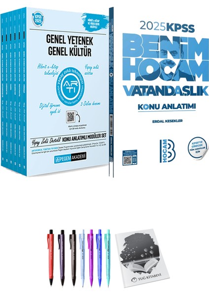 2025 Kpss Vatandaşlık Konu Anlatımı - 2025 Kpss Lisans Konu Anlatımlı Modüler Set - (6 Kitap)
