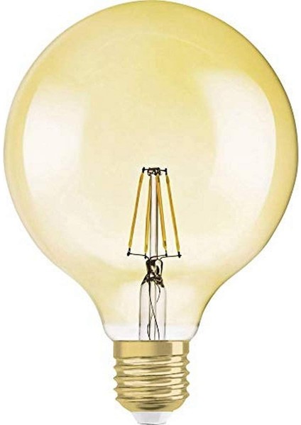 LED Globe Gold Dimlenebilir Sarı Işık 725 Lümen E27 Duy Ampül