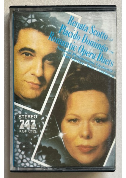 Renata Scotto And Placido Domingo Sings Romantic Operatic Duets Kaset (Dönem Baskı Kaset)