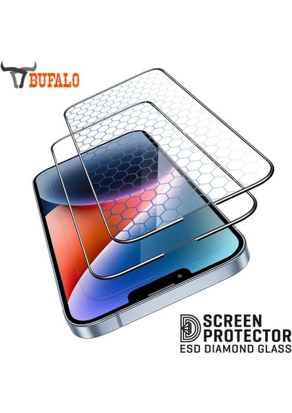 Bufalo Samsung Galaxy A70 Esd Anti Static Cam Ekran Koruyucu