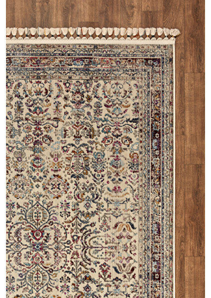 Kaşmir Halı 7/24 Kilim ve Jüt  Rose 100X200 cm