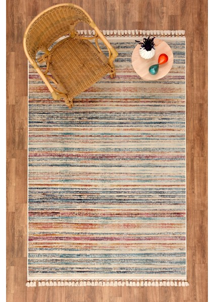 7/24 Kilim ve Jüt Meşe 80X300 cm Salon Mutfak Halısı Yolluk Kilim