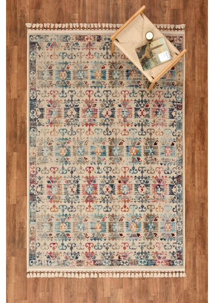 Kaşmir Halı 7/24 Kilim ve Jüt  Nakış 80X150 cm