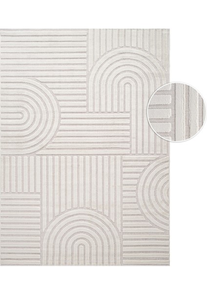 7/24 İskandinav Thor Beyaz 160x230 cm