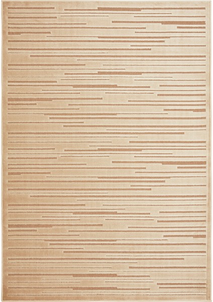 7/24 Iskandinav Greata Bej 80X300 cm Salon Mutfak Halısı Yolluk Kilim
