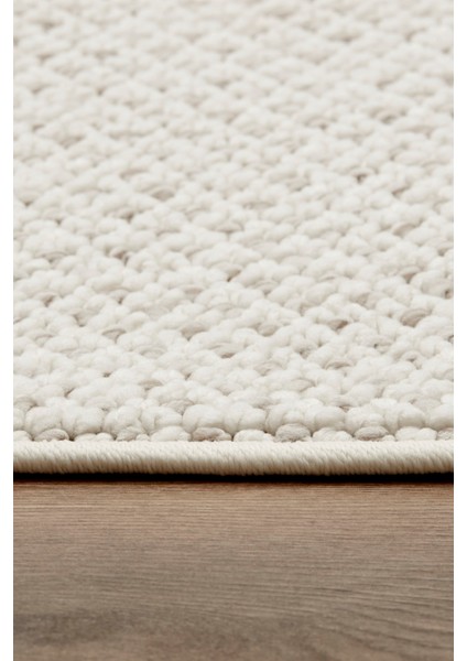 7/24 Iskandinav Premium Linda Beyaz V2 160X230 cm Salon Mutfak Halısı Yolluk Kilim