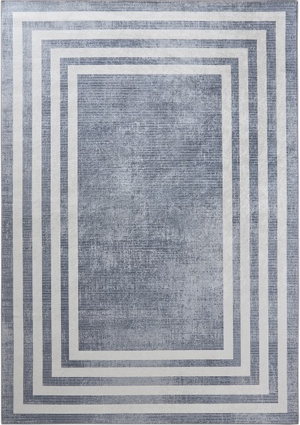 Sare By Frame Gray Yıkanabilir Kaymaz Taban 80X150 cm