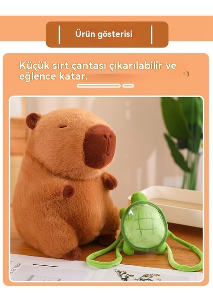 Capibala Peluş Bebek Capibara Bebek Doğum Günü Hediyesi Peluş Oyuncak (Yurt Dışından)